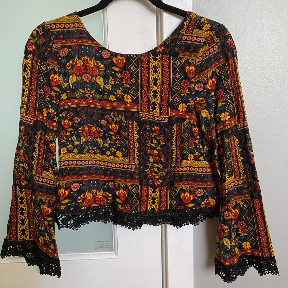 H&M Flowery Boho Top